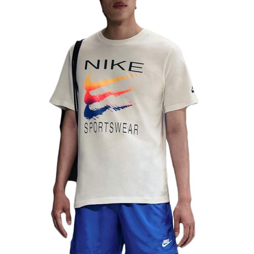 Camiseta Masculina Nike Swoosh Bege-HQ8094-133- -1-